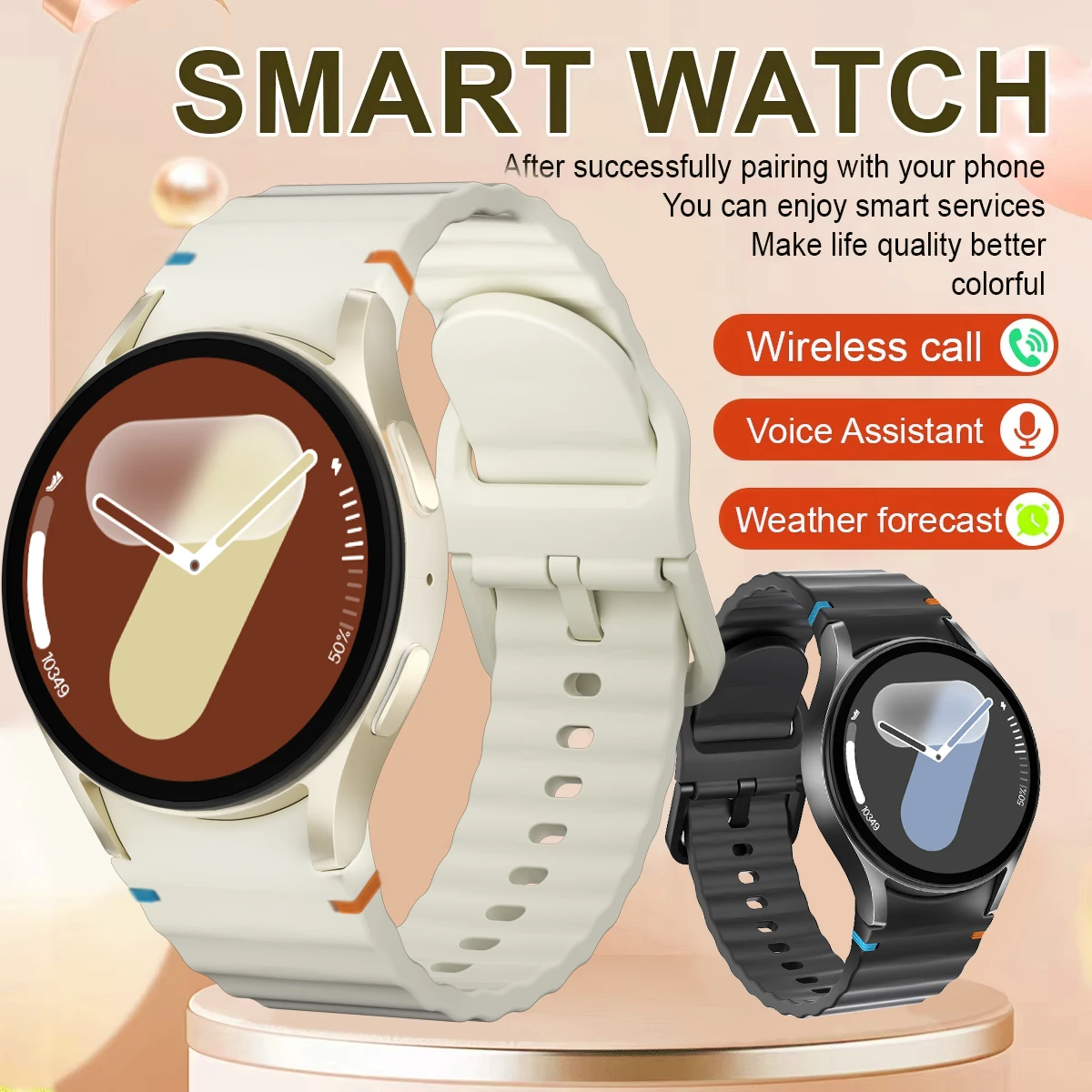 2025 ساعة جديدة 7 NFC مراقبة معدل ضربات القلب ساعة نسائية بلوتوث دعوة Smartwatch الرجال AMOLED نظام تحديد المواقع الساعات الرياضية لنظام أندرويد ios