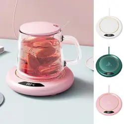 USB Cup Warmer 3 Temperature Settings Winter Coffee Mug Heating Coaster Smart Thermostatic Hot Plate Milk Tea Water Heating Pad