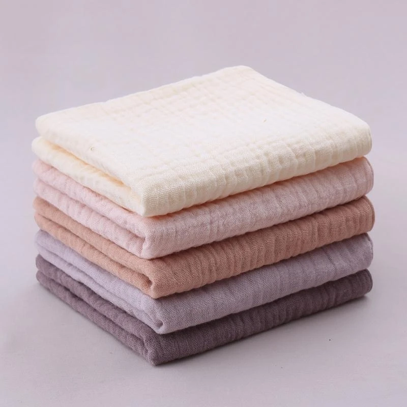 

J15U 5pcs Baby Feeding Towel Soft Absorbent Gauze Cotton Bath Towel Newborn Saliva Towel Burp Cloth Handkerchief Baby Stuff