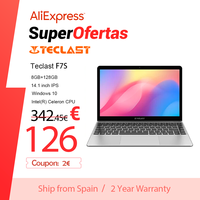 TECLAST F7S portable 14,1 inch 8GB RAM 128GB ROM 1920x1080 IPS FHD Windows 10 for Intel Celeron N3350 HD Graphics 500 GPU dual wi-Fi 38000mAh