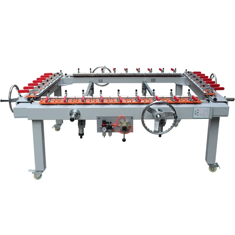 Pneumatic stretching machine Screen version stretching