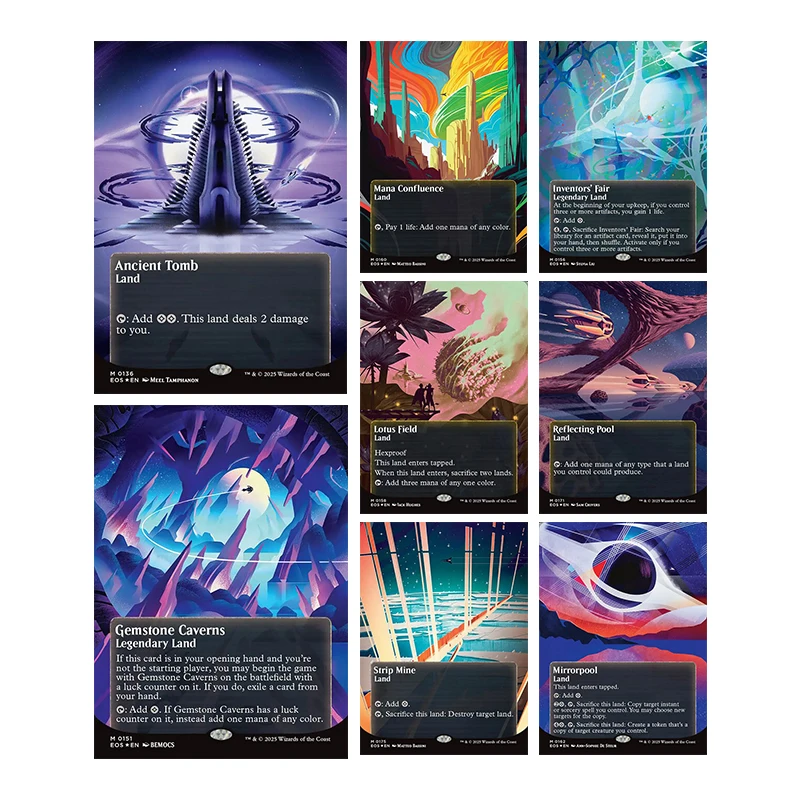 

Homemade Diy Magical Proxy Trading Card Game Ancient Tomb Gemstone Caverns Mana Confluence Collection Card Toys Gift