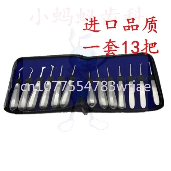 Dental Tooth Elevator 10 Pieces Suit Pull Tooth Elevator Root Tip Nail Quite Triangle Very Minimally Invasive Tooth Elevator