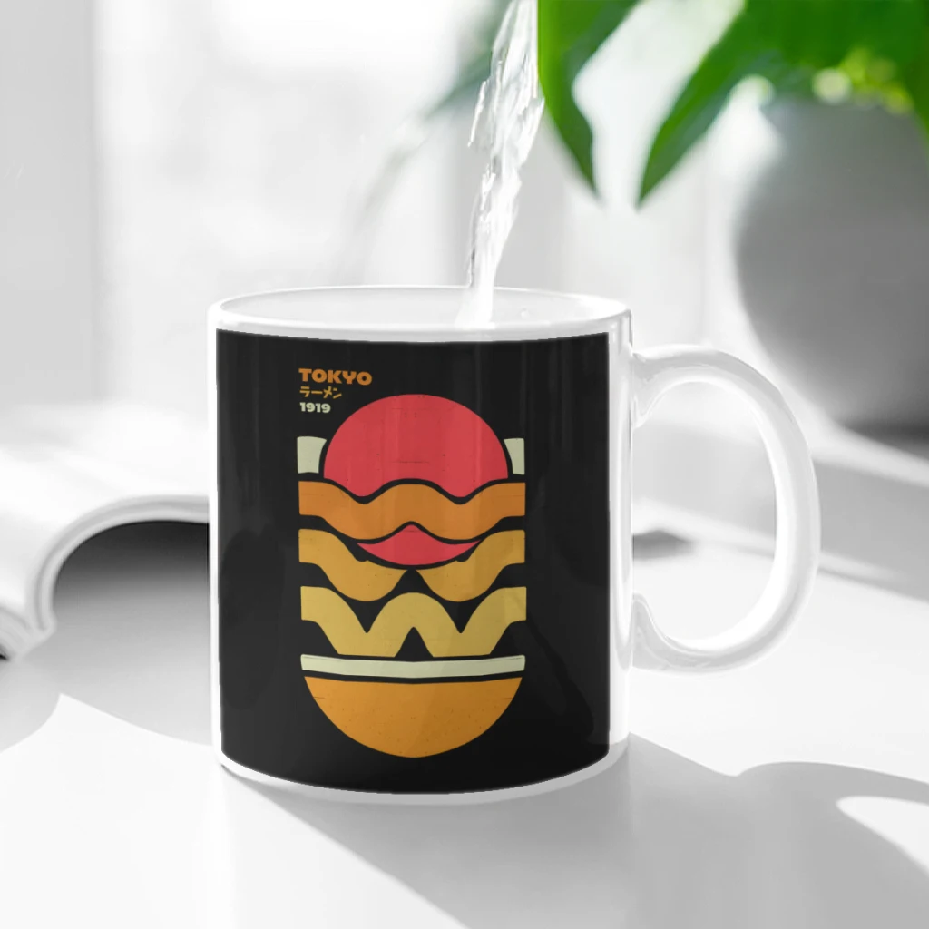 

Bauhaus Ramen Ceramic Cup Coffee Oatmeal Breakfast Cup Creative Personality Mug