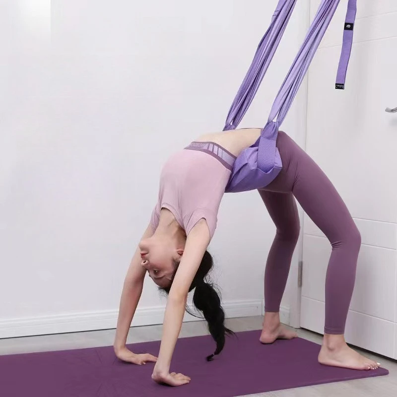 

1pc Home Bending Training Equipment Yoga Hammock Wall Rope Inverted Aerial Yoga Rope Stretching Belt