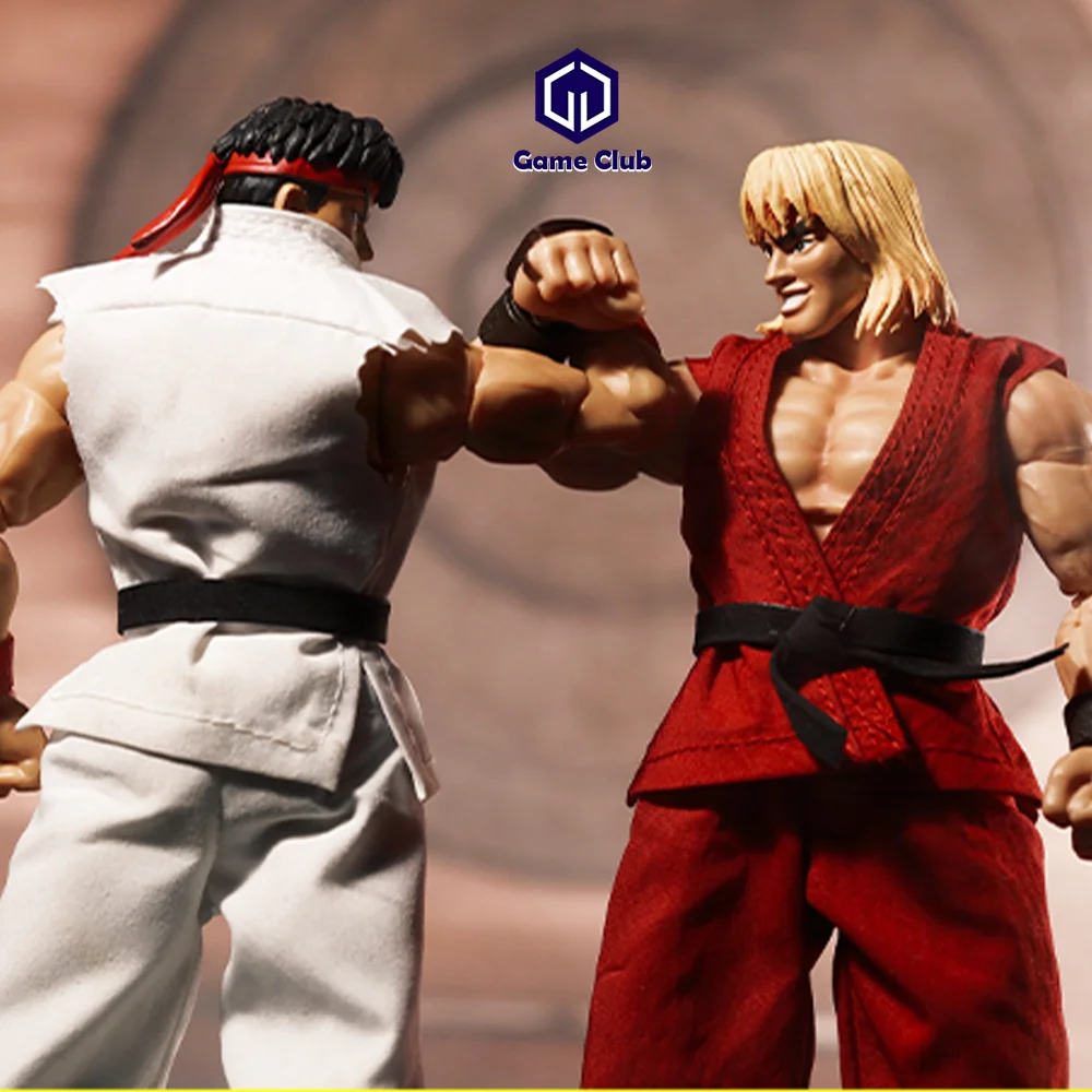 Custom JLDZ 1/12 Jada Toy Street Fighter 2 Ryu Ken Masters Martial Arts Fighting Combat Clothes Suit For 6in Action Figure Model