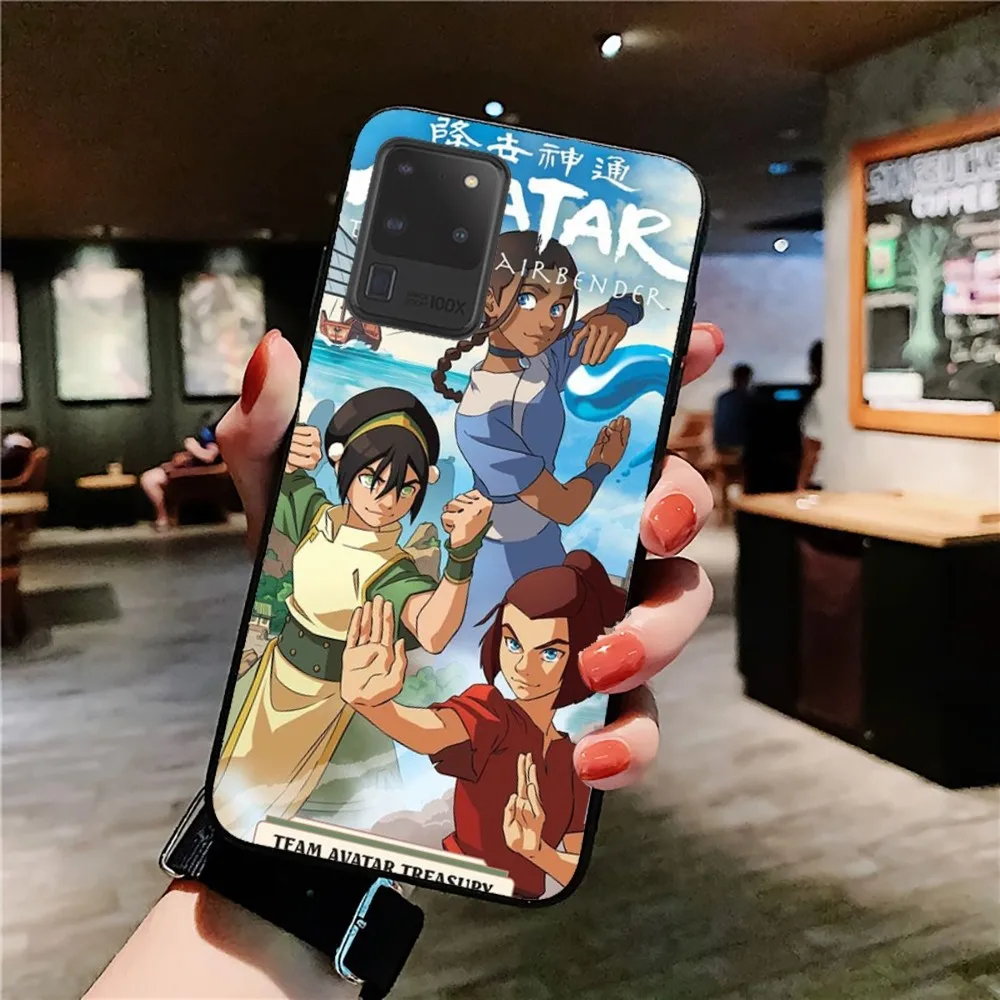 Funda de teléfono Anime A-avatar Airbenders, PC de silicona + TPU para Samsung S10 20 30 22 23 24 Plus Lite Ultra