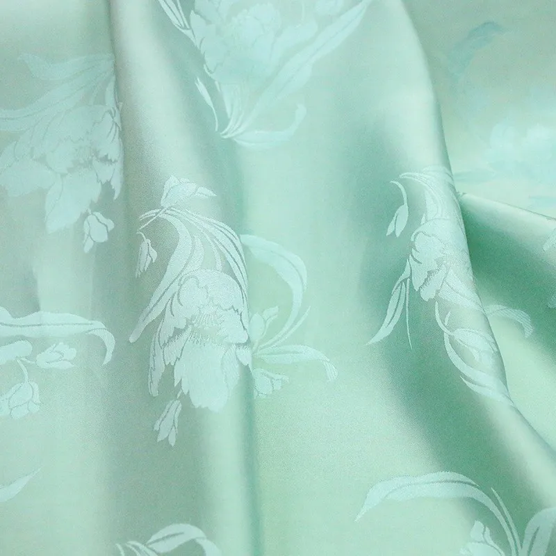 

Silk jacquard satin 6A grade fabric 29 microns heavy suit clothing design