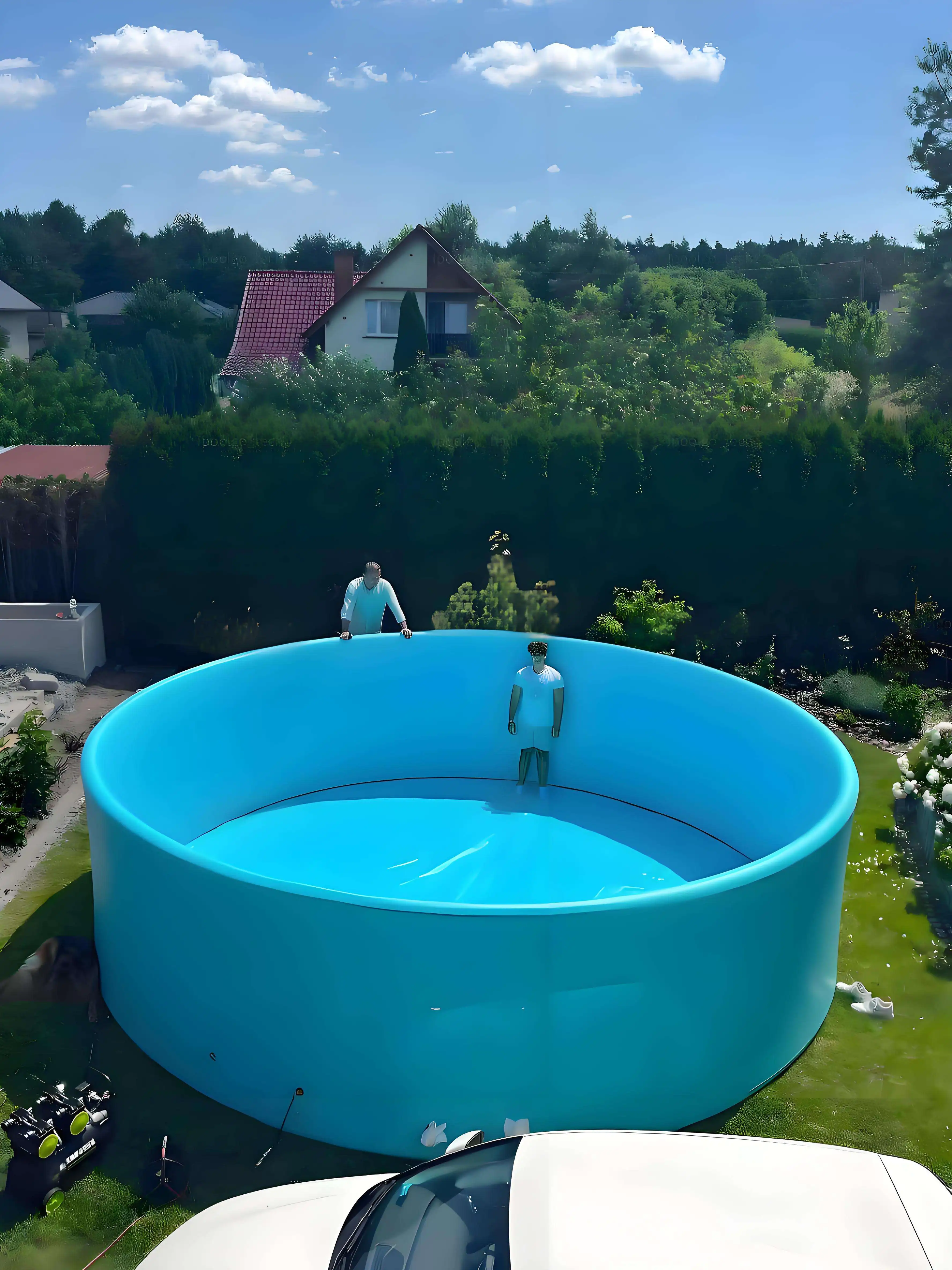 OEM/ODM High Quality Big Size PVC and DWF Material Inflatable Water Pool Summer Outdoor Round Swimming Pool for Home
