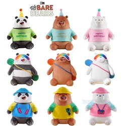 25cm Original 9 Styles Kawaii We Bare Bears Plush Toys Grizzly Panda IceBearStuffed Dolls We Bare Bears Plushies Birthday Gifts