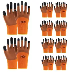 10 Pairs of Waterproof Winter Work Gloves, Made of Nylon Material, Lead-free, Suitable for Outdoor Work in Cold Winter Weather