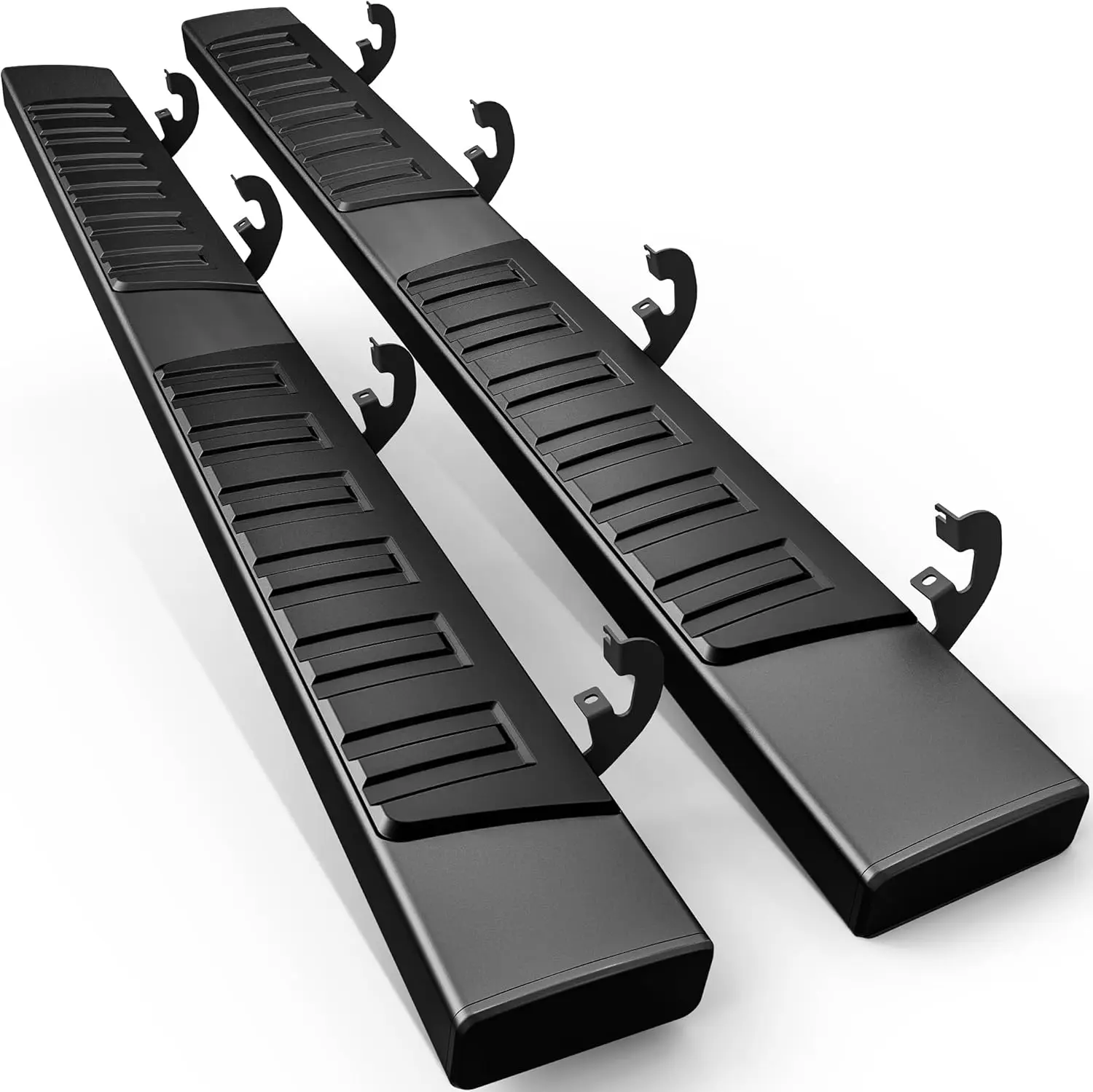 6-inch Running Boards for 2024-2026 Tacoma Double/Crew Cab, Textured Black Carbon Steel, Durable Side Step Rails