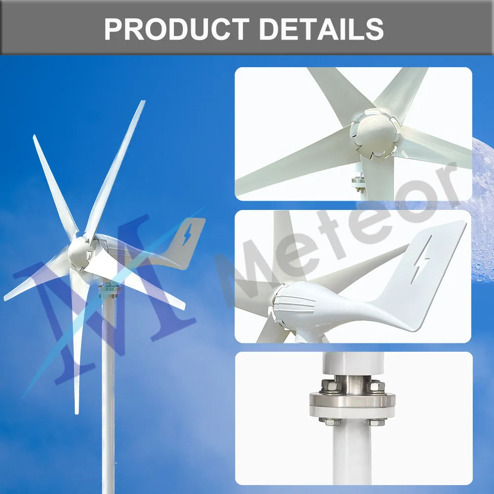 Power Generator Horizontal Axis Wind Turbine 1000 Watt Home Use Magic Windmill For In The Garden Free Energy Unit Cooling Fan