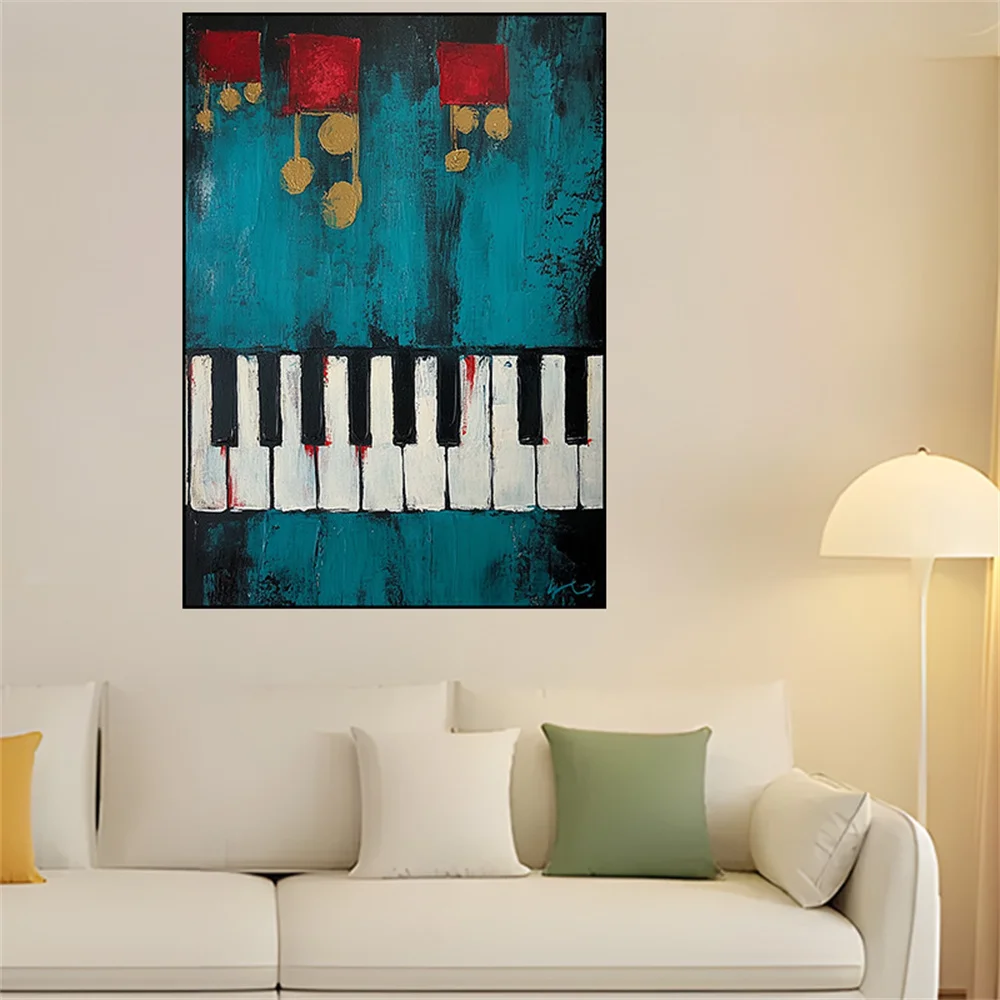 

Hand-Painted Modern Giraffe Family Oil Painting Animal Portrait Wall Canvas Art Funny Cartoon Kid Room Decoration Home Decor