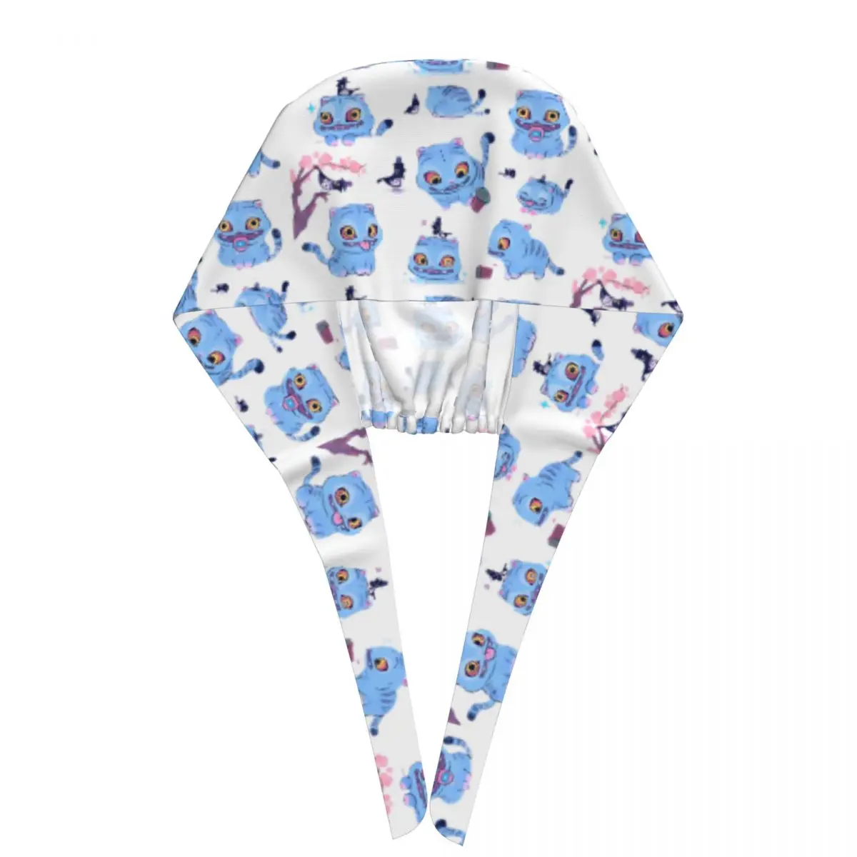 Krankenschwester-Hüte, KPop, Dämonenjäger, Arbeits-Peeling-Mütze, Tiger, trendige medizinische Mütze, verstellbar, für Unisex, grafische Arbeitsmütze mit Raffhalter