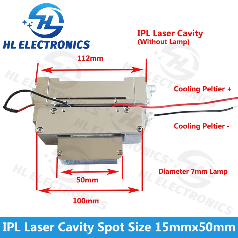 IPL Cavity 640nm big spot size 15mmx50mm For IPL OPT SHR Handpiece Spare Parts