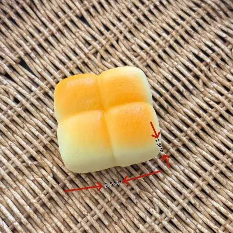 squishy Slow Rebound Bread Pinch Happy Bear Bread Crunchy and soft Wet Soft Touch Relieve Stress Toy Showdown Prop Creativity