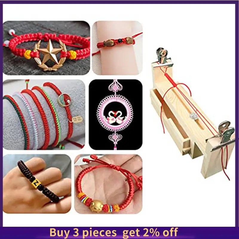 

1 Set Paracord Jig Bracelet Maker Wood Jig Bracelet Maker U Shape Clear Scale Bracelet Bracelet Holder Maker With 2 Clamp