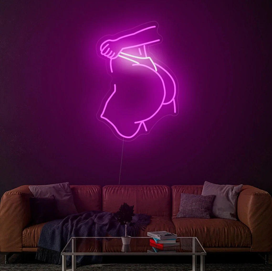 Lady Back Neon Sign Dimmable Lady Neon Signs for Man Cave Bedroom Neon Woman Sign Girl Neon Home Bar Decor