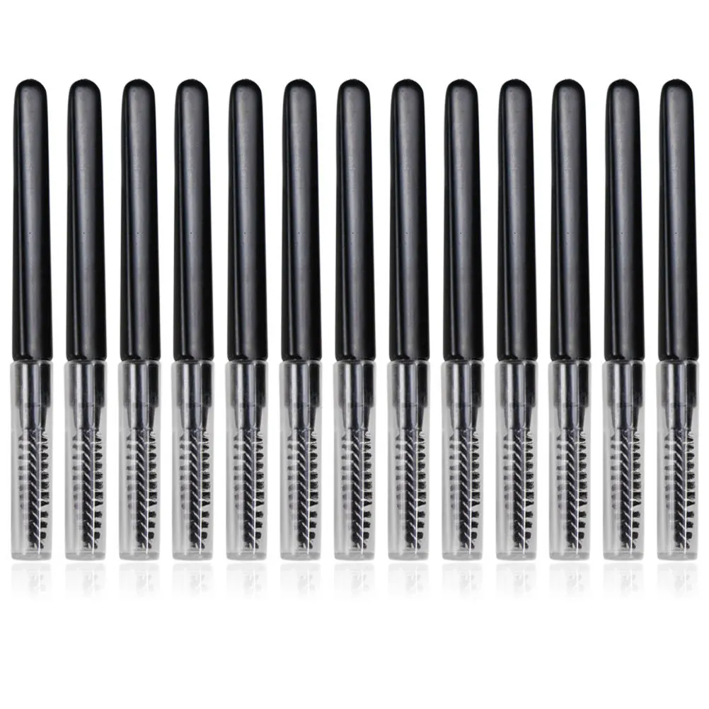 20개 휴대용 눈썹 브러쉬 캡 포함 다용도 속눈썹 빗 메이크업 눈썹 정리 도구 살롱 실용적인 속눈썹 분리기