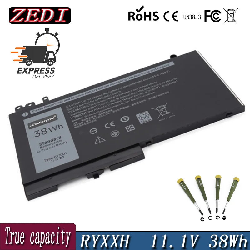 

ZD Original RYXXH Laptop Battery For Dell Latitude 12 5000 11 3150 3160 3550 E5250 E5450 E5550 Series notebook 9P4D2 11.1V 38WH