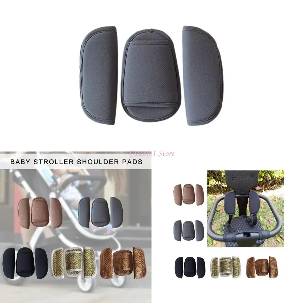 

Y1UB Comfortable Safety Seats Belt Strap Cushion Infant Pushchair Shoulder Belt Protector Cover Pram Shoulder Strap Pad