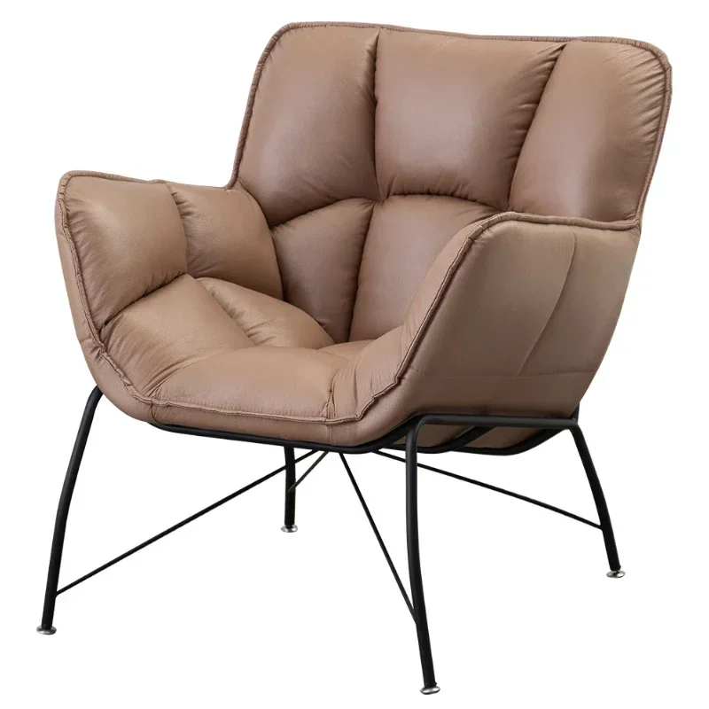 Minimalistische Vintage Woonkamerstoel Banket Fauteuil Mode Lounge Woonkamerstoel Comfortabel Zacht Silla Plegable Meubilair