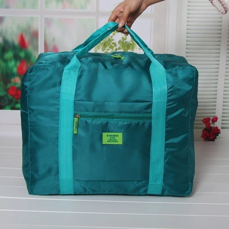

Durable Lage Bag Double Layer Fabric Foldable Travel Bag Can Wrap Suitcase Oversize Silk Face Nylon Material Handheld Sle
