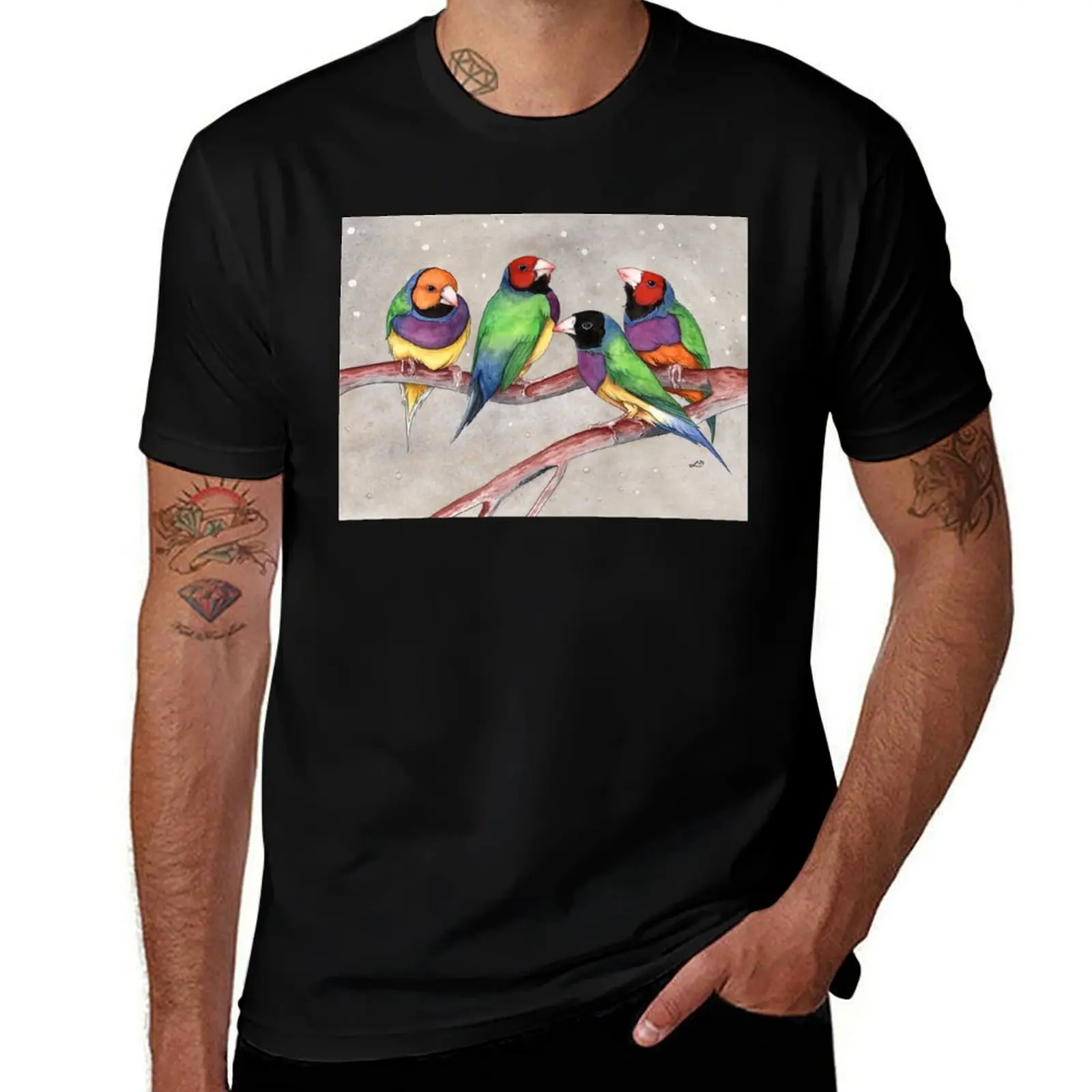 

Gouldian Finch T-Shirt t shirts for man pack cotton man t shirt luxury T-Shirt
