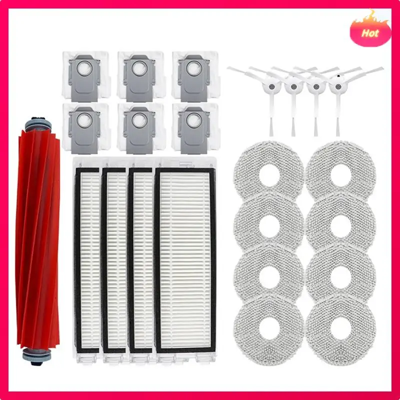 AD-Robotic P10 Qrevo Juego de accesorios para barredora: cepillo principal, sistema de filtro, cepillo lateral, bolsa para el polvo, trapo de limpieza