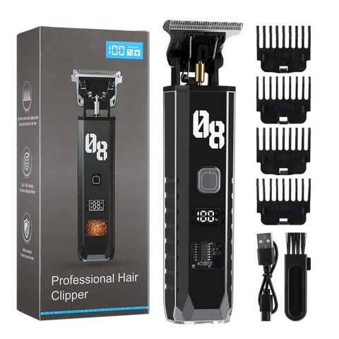 Беспроводной триммер для волос и бороды Rechargeable из нержавеющей стали — внешний вид товара