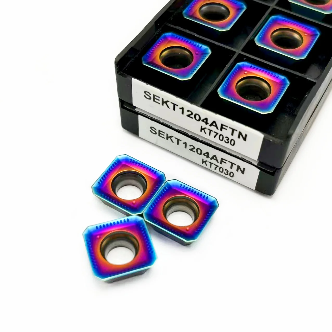 Carbide Blade Lathe Milling Insert, CNC Usinagem Torneamento Ferramentas, SEKT1204 KT7030, SEKT1204 KT7030, Alta Qualidade