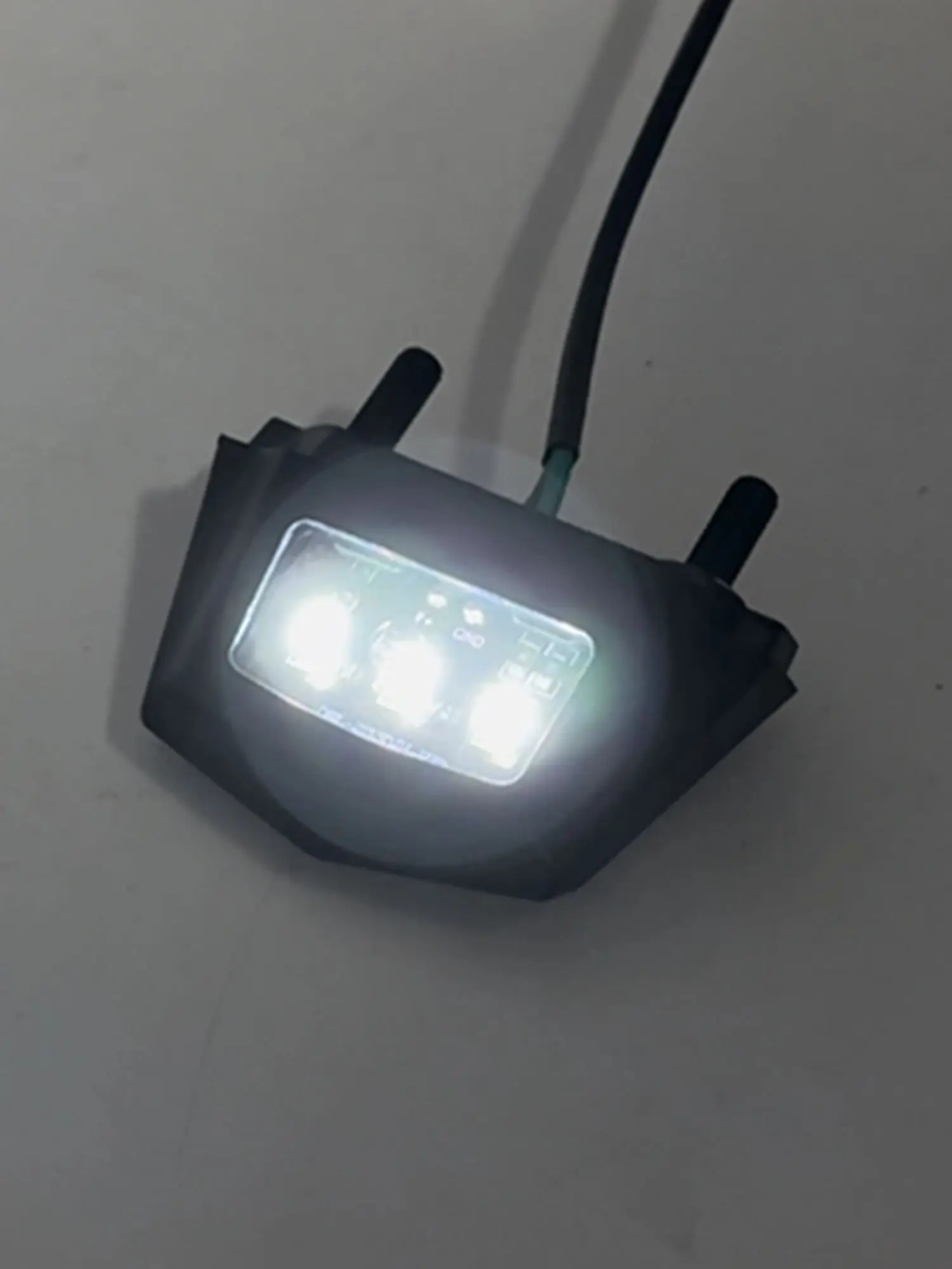 AliExpress PowerMotor Universal Moto LED Motorcycle Dirtbike License Plate Light Waterproof For KTM Pit Bike Number Plate Indicator Enduro