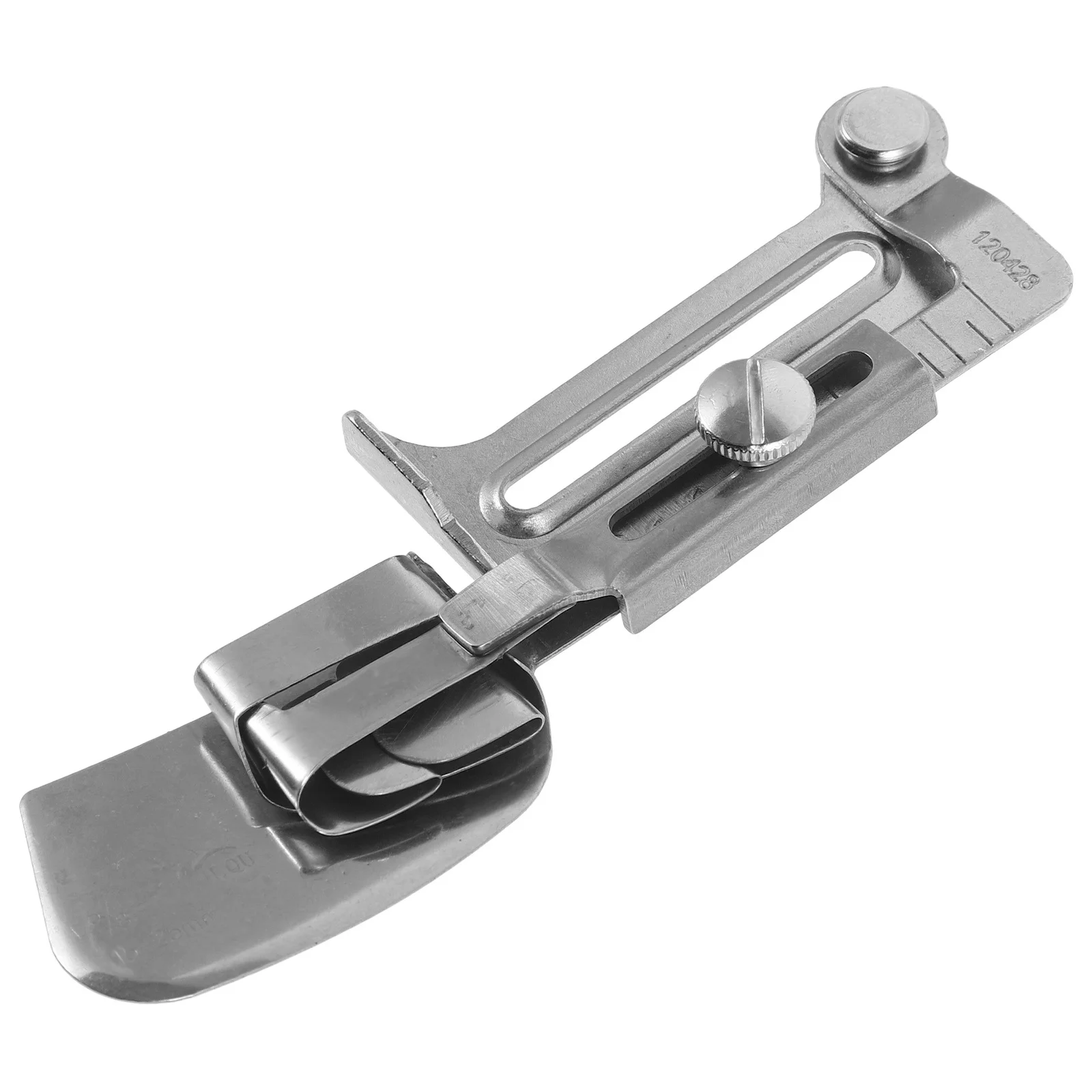 

Professional Sewing Machine Angle Binder Heavy Duty Metal Hemming Tool for Rolled Hems and Bias Binding Household Industrial Use