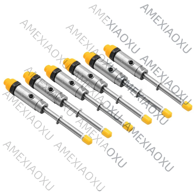 6Pcs For Caterpillar 3306 3306B Engine Fuel Injector 7W7038