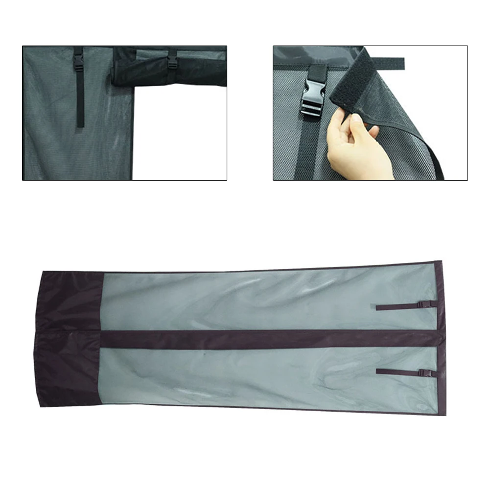 

RV Narrow Door Screen Curtain Net Roll Up Side Sun Shade 79.5*28.5" Easy Installation Interior Parts