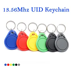 UID Rewritable Keychain RFID Smart Chip Clone Token 13.56Mhz IC Changeable Magic Tag 1K S50 Copy Badge NFC Programmer Ring