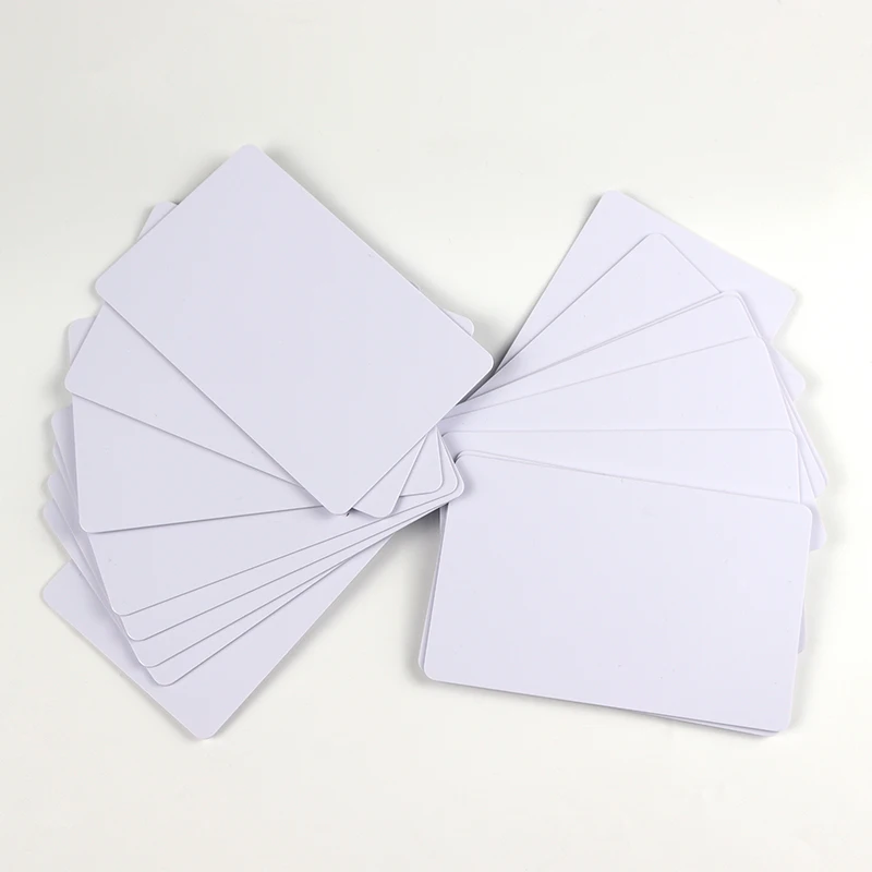 

50pcs/lot PVC PLASTIC Blank ID Card without Chip Card CR80 Double Sides Available for Card Printer