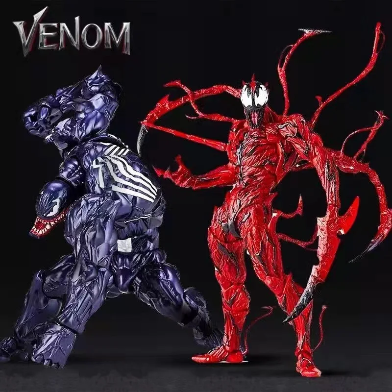 

Venom Carnage Action Figure Changeable Parts Spiderman Figurine Statue Decoration Toy Collectible Model Gift for Kids