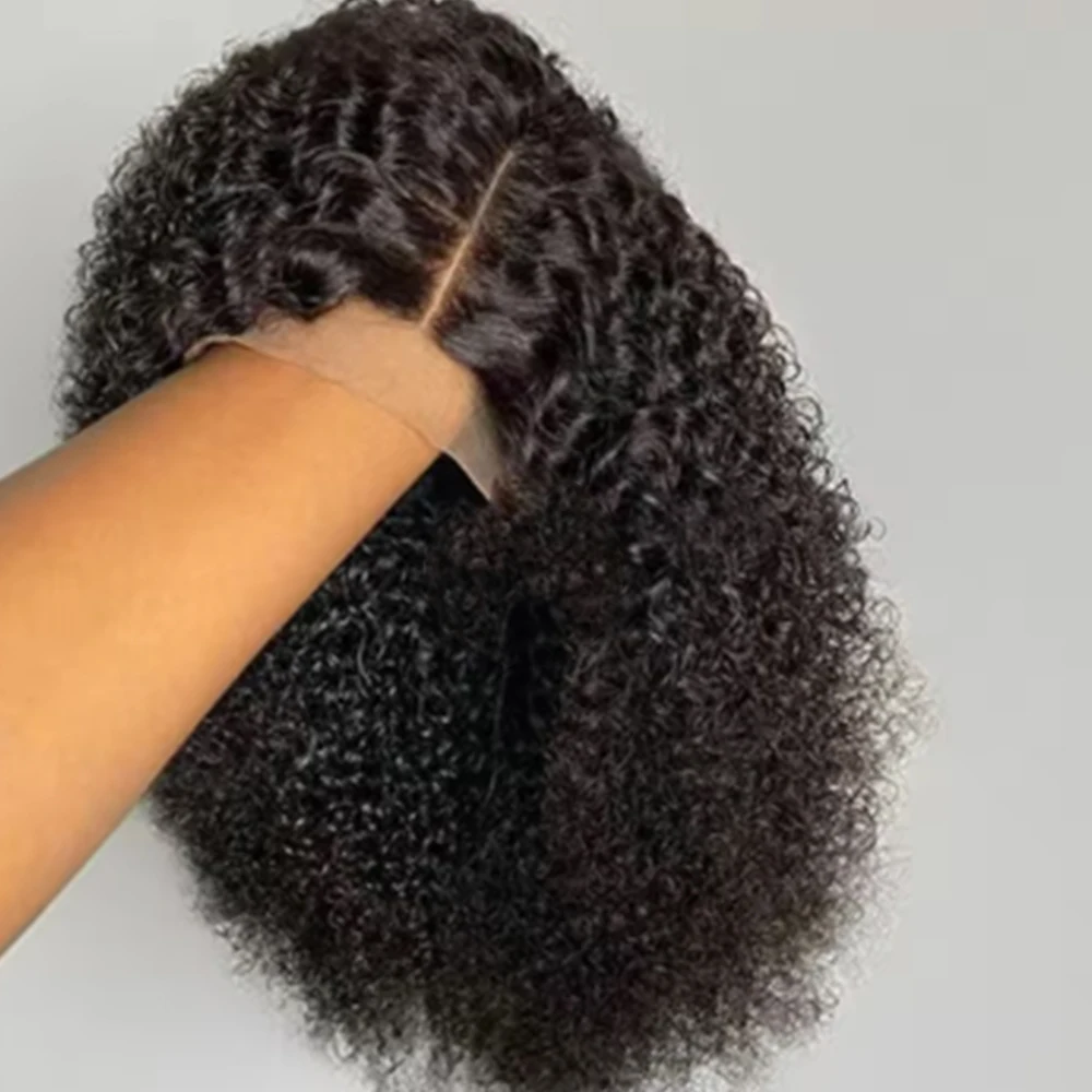 Wig Rambut Asli 200% Density 42 Inch Deep Wave 13x4 Hd Lace Front, Keriting Tinggi 13x4 Full Lace Frontal Wig Rambut Asli Untuk Wanita