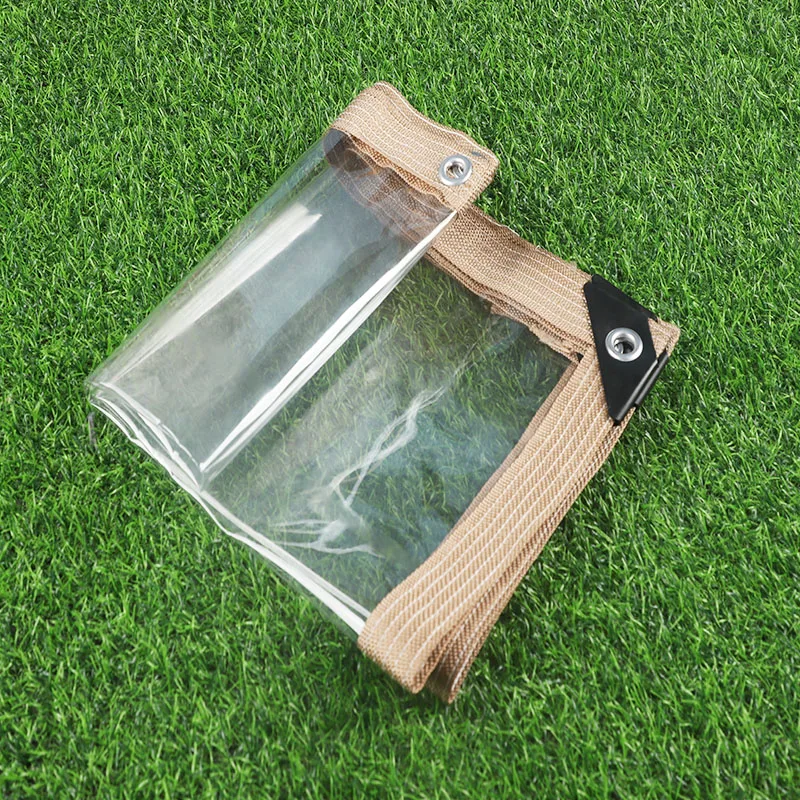 

Transparent 0.35/0.55mm PVC Tarpaulin Outdoor Rainproof Cloth Garden Pergola Tarpaulin Curtain Balcony Windows Clear Tarp Cover