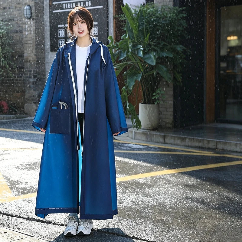 

Adult Long Full-body RaincoatThickened Waterproof Poncho Electric Scooters & Motorcycles Unisex Windproof Rain Gear Heavy Rain