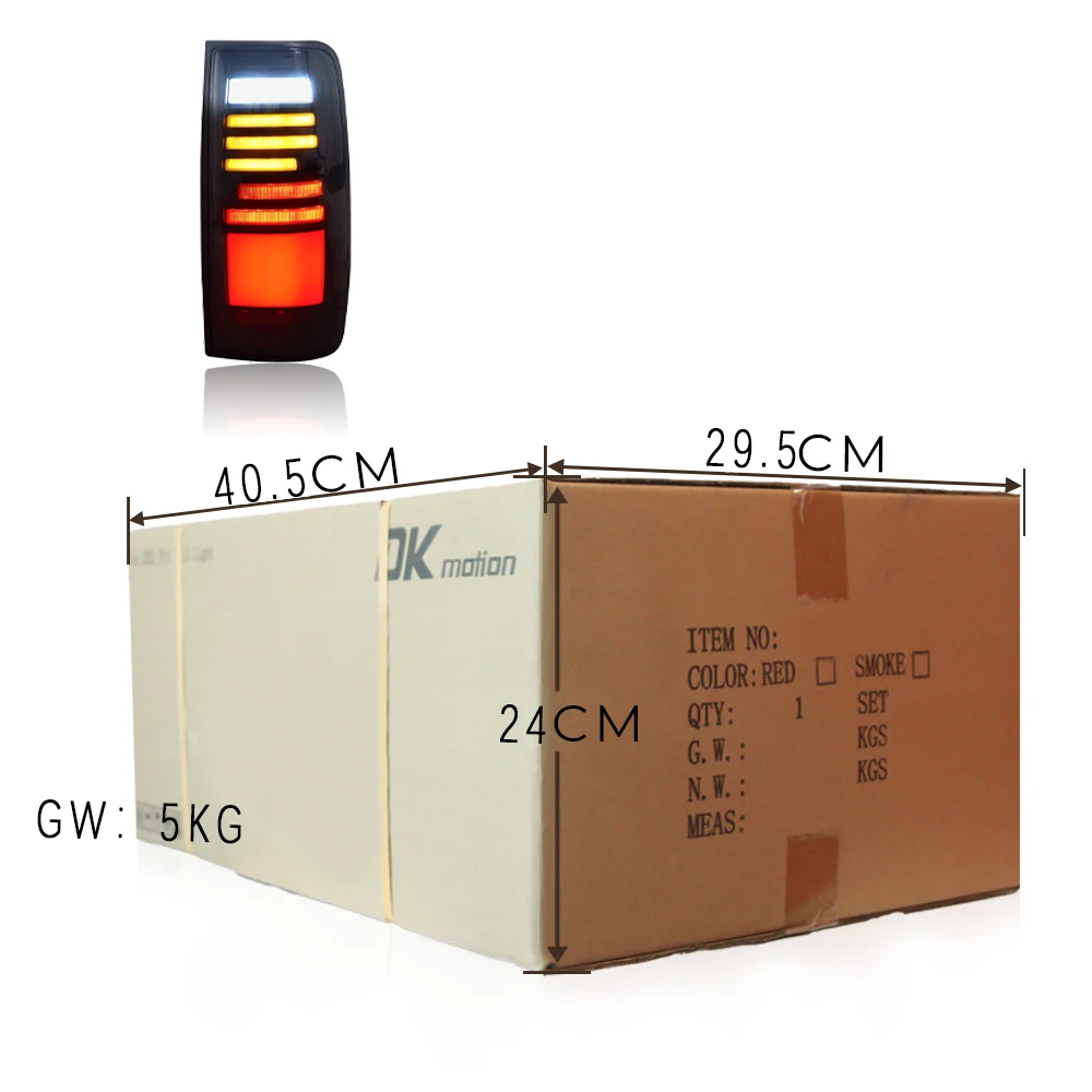

DK Motion Car Rear Lamp Led Tail Lights For Land Cruiser LC80 FJ80 1989 - 1997
