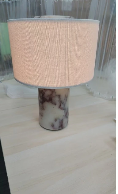 The Column - Marble Base Table Lamp review photo by Jeanmarie Rowe