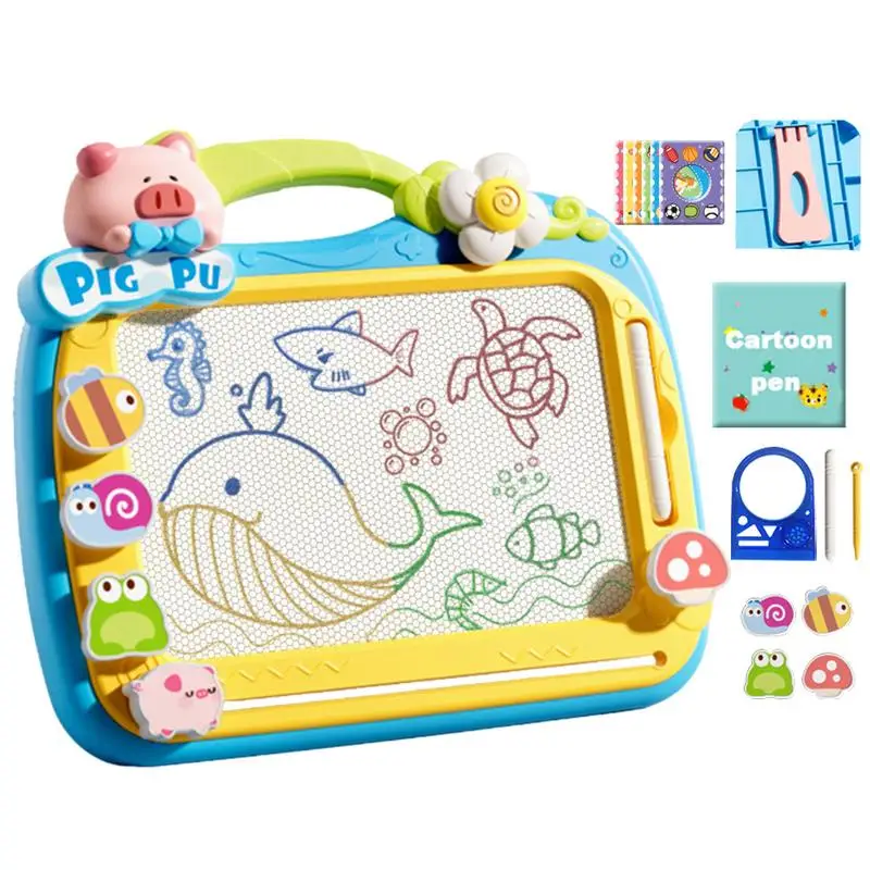 

Magnetic Doodle Board Magnetic Cartoon Doodle Board Sketch Pad Multifunctional Educational Early Learning Toys Travel-Sized