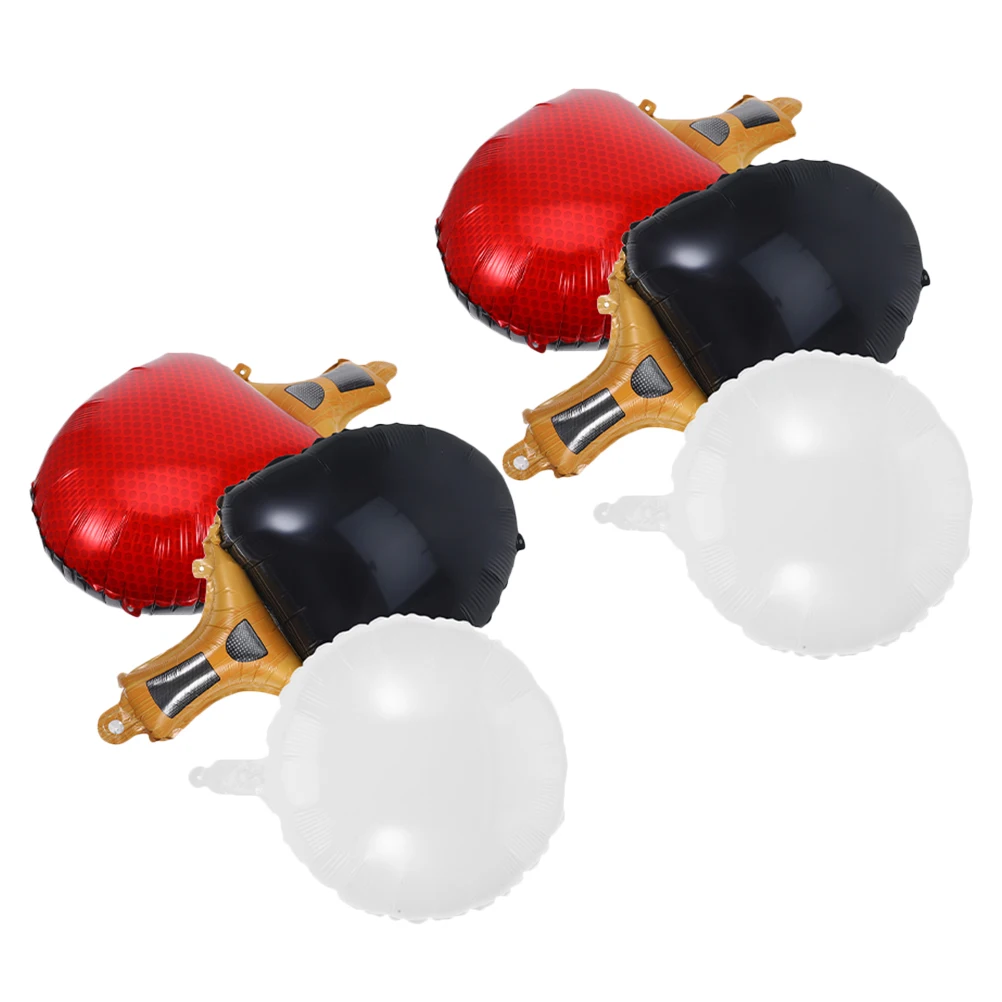 

1 Set Table Tennis Balloons Foil Decor For Sports Theme Party Birthday Decoration Event Supplies Round Shaped