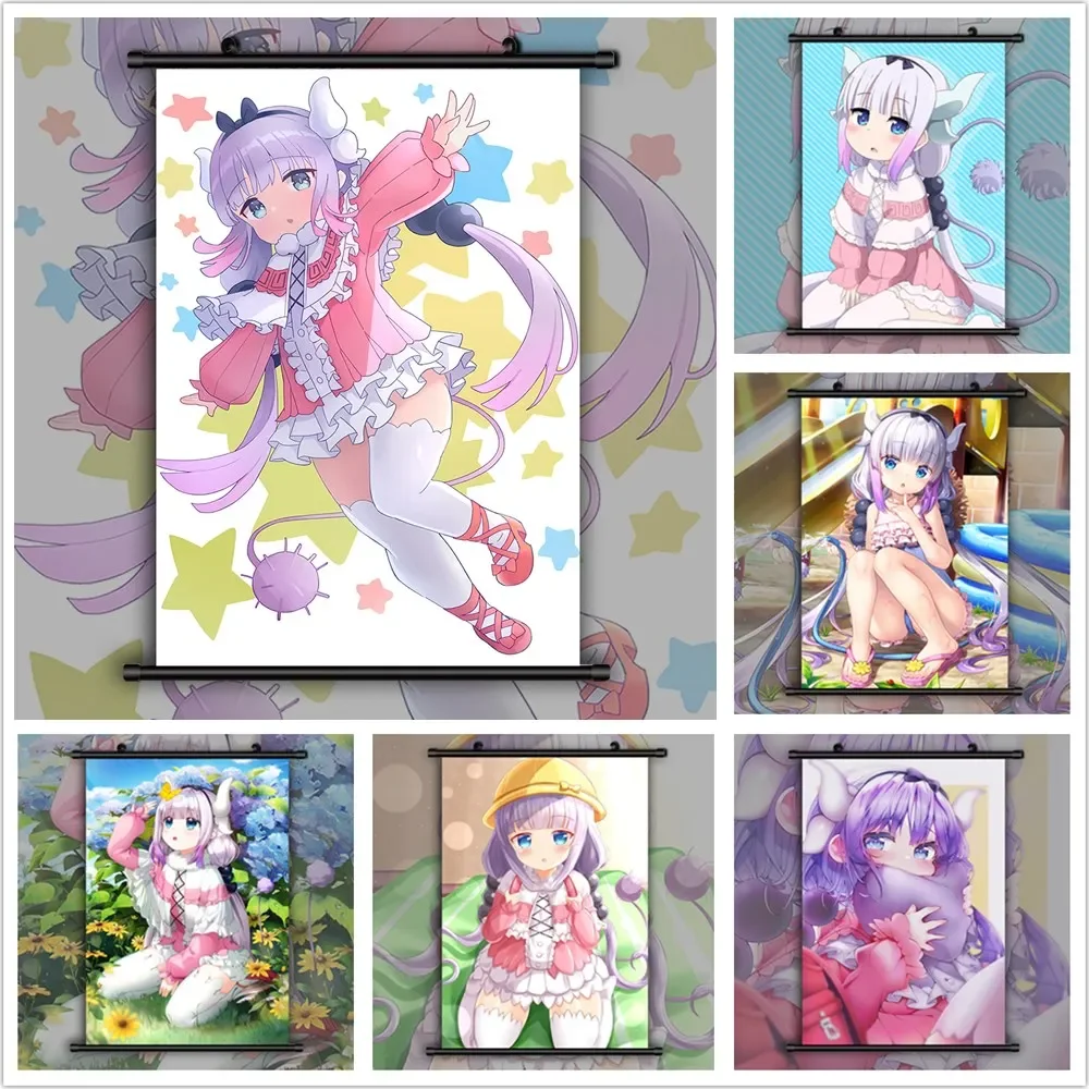 Miss Kobayashi's Dragon Maid Kanna Kamui  Anime Posters Canvas Painting Wall Decor Wall Posters Wall Art Picture Home Decor