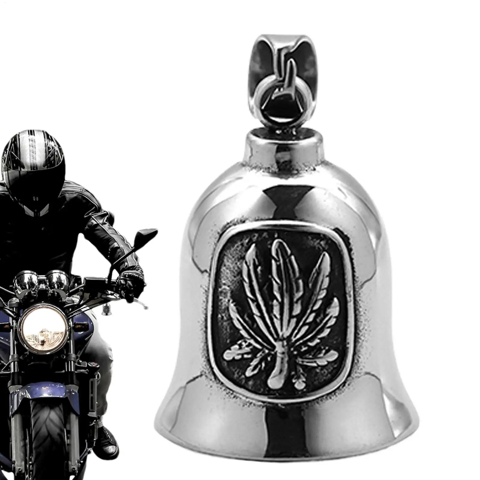 

Звонок для мотоцикла, колокольчик для езды на мотоцикле на удачу, дизайн кленовых листьев, чистый звук, панк-арт для городских поездок, круизец