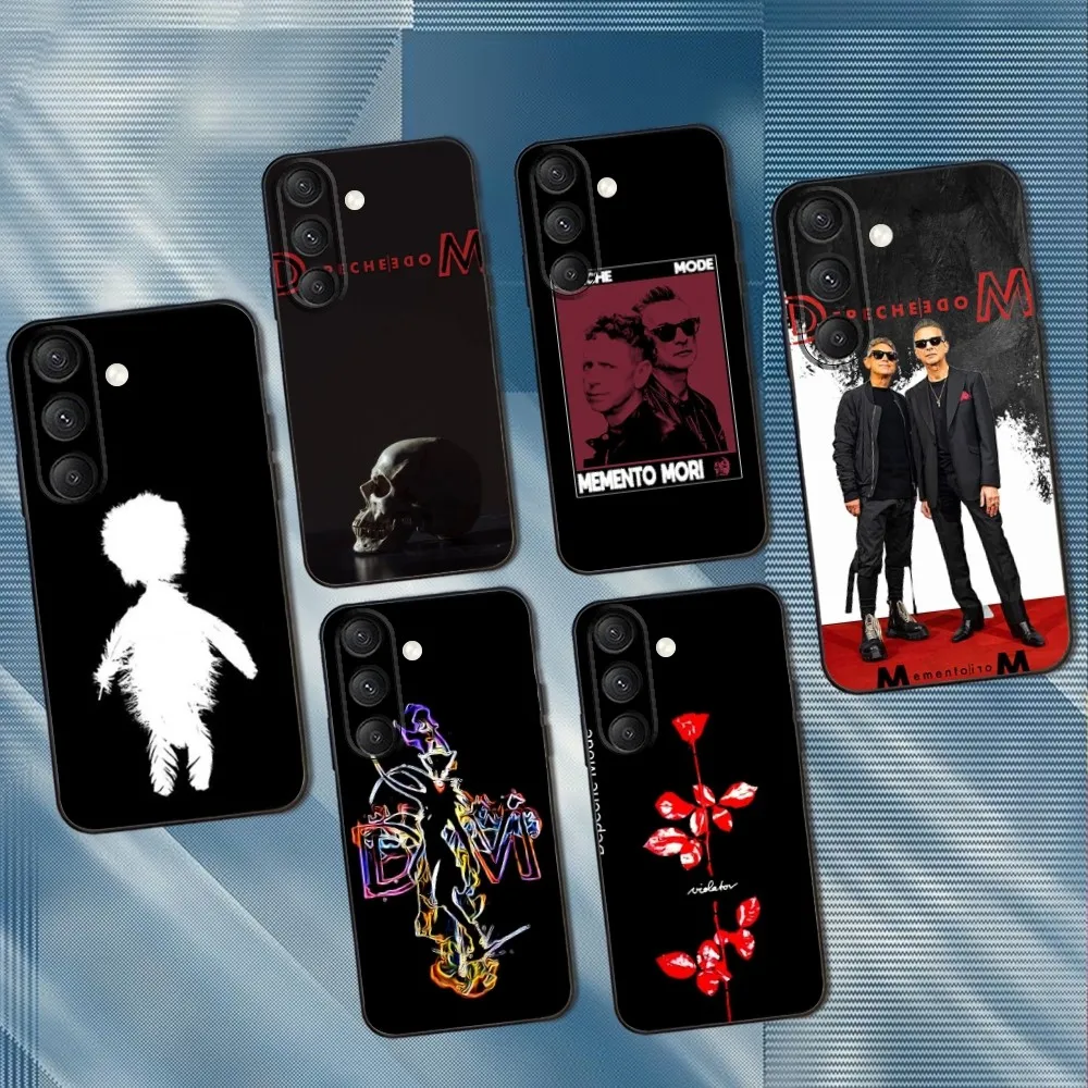 

D-Depeche band M-ModeS Phone Case For Samsung S25,S24,S23,S22,S21,S20,S10,Ultra,Plus,Lite,FE,Soft Silicone Black Cover