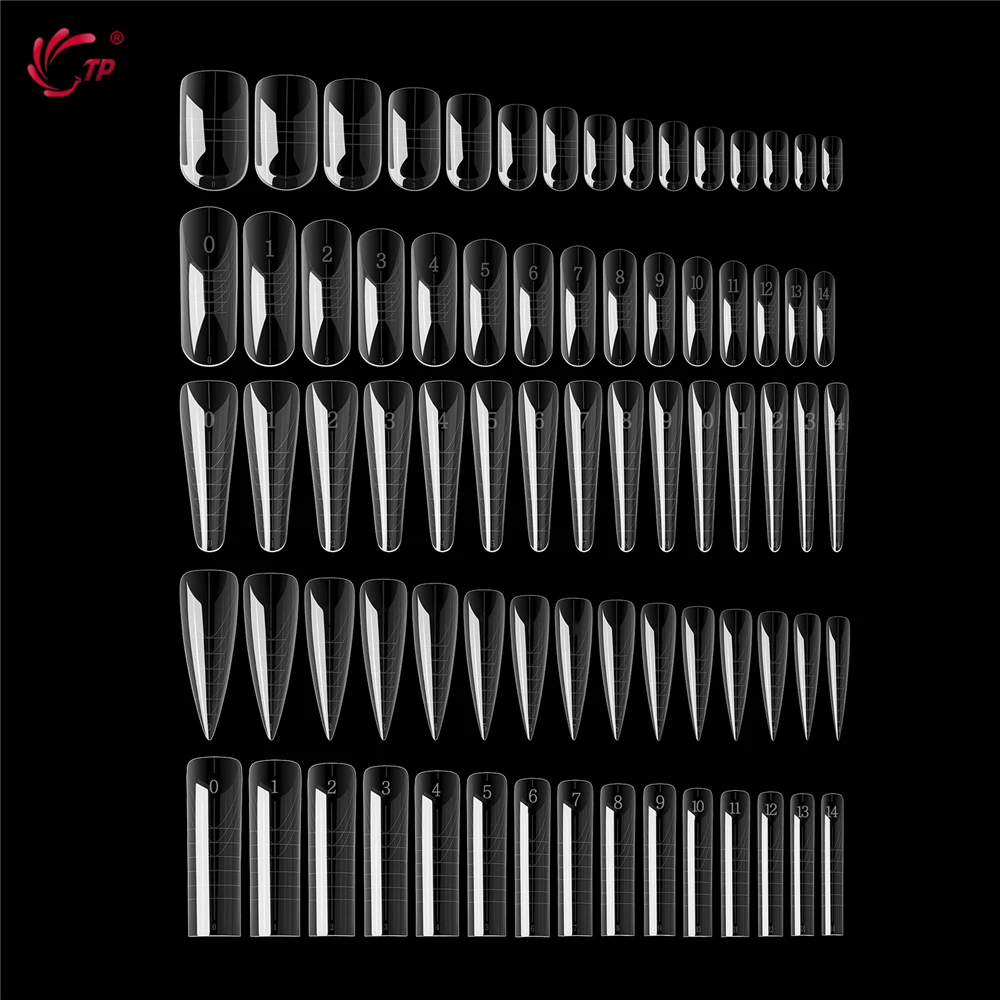 TP 새로운 60pcs/75pcs 듀얼 네일 폼 빠른 빌딩 젤 몰드 전체 커버 아크릴 틀린 손톱 팁 탑 폼 확장 매니큐어 도구